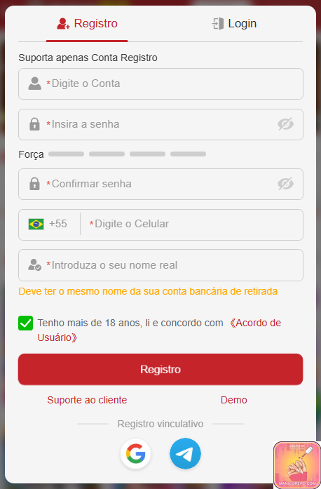 Experiência de Jogos manicurepg.com